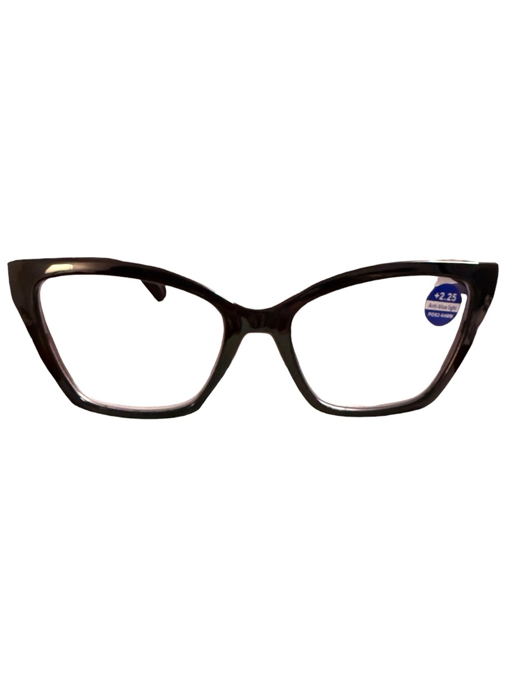 Women’s Blue Lens Reading Glasses (+2.25) Pick one: Black, Amber or Stone